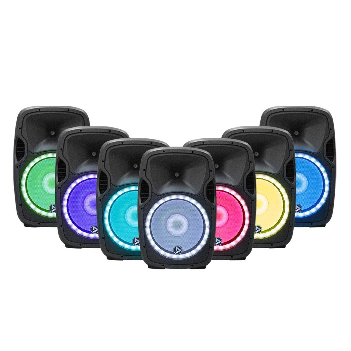 Cabinas activas 15 Music Xtreme PlayPro de 15" audioritmica con modulo mp3 y 400WRMS.
