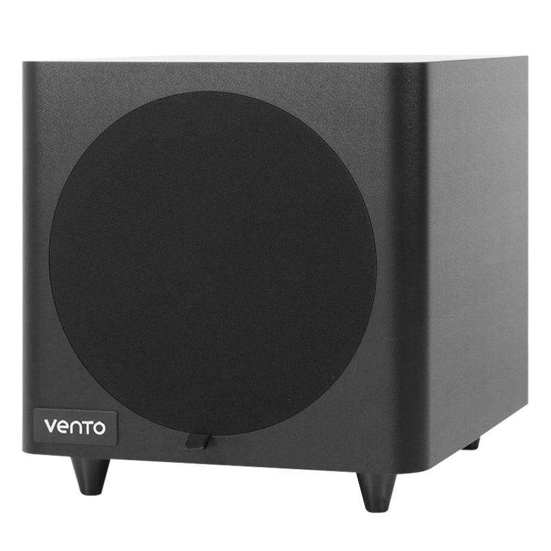 Subwoofer activo de 12″ HVX500 Vento 80WRMS, ideal para acompañar con sus graves al sistema ambiental DK o Satellite.